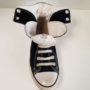 Converse men's 5 high tops unisex black